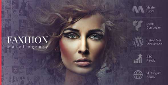 Faxhion v1.3.7 - Model Agency WordPress Theme