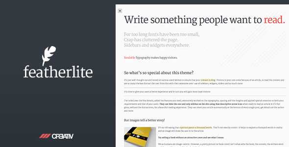 Featherlite v2.4.1 - Premium WordPress Theme