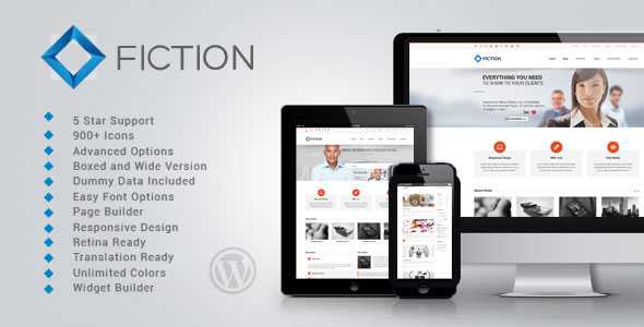 Fiction - Themeforest Flexible and Responsive WordPress Theme