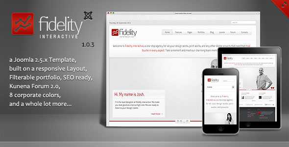 Fidelity - Clean Responsive Joomla Themeforest Template