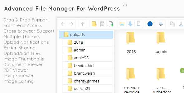 File Manager Plugin For Wordpress v7.2