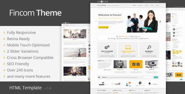 Fincom v1.6 - Responsive HTML Template