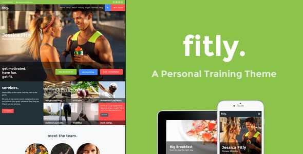 Fitly v1.1.0 - A Personal Training WordPress Theme