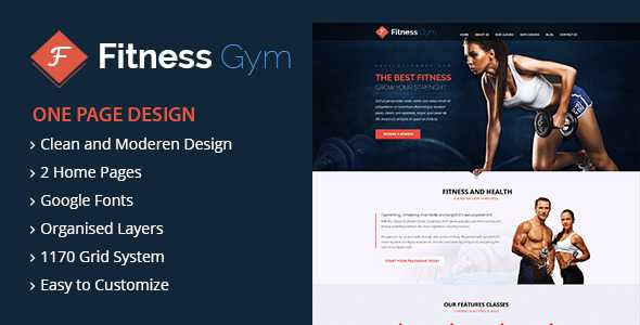Fitness Gym - Premium Landing Page