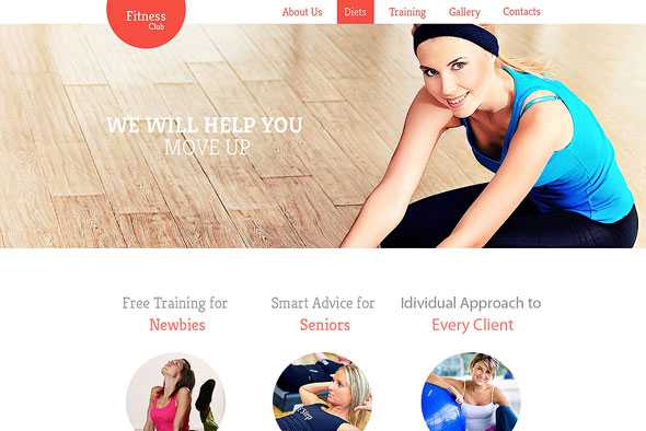 Fitness - Templatemonster Responsive Website Template