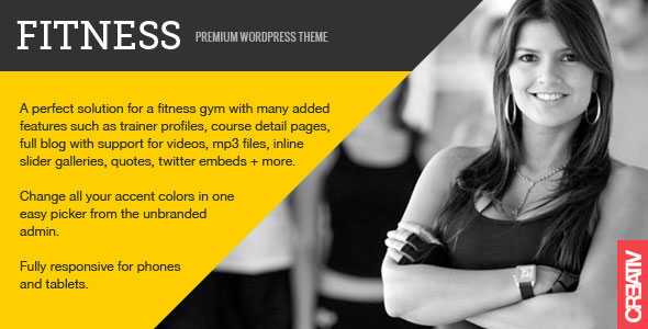 Fitness - Themeforest Premium WordPress Theme