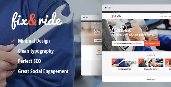 Fix & Ride v1.3 - Automechanic & Car Repair Theme