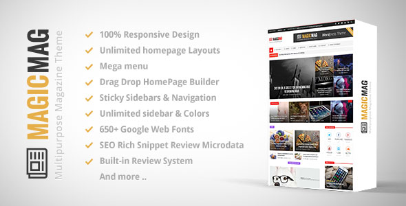 MAGIC V1.3.4 - RESPONSIVE WORDPRESS NEWS, MAGAZINE, BLOG THEME