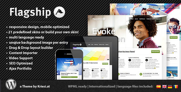 FLAGSHIP - RESPONSIVE BUSINESS AND PORTFOLIO THEMEFOREST WP