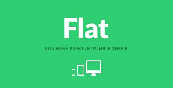 FLAT - Themeforest Responsive Business Tumblr Theme