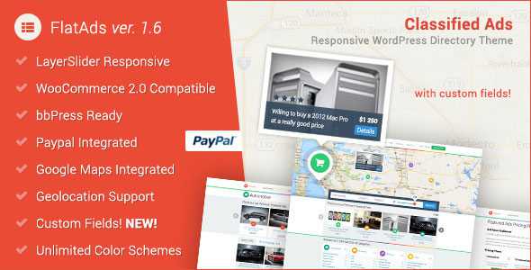 FlatAds v1.6 - Classified AdsWordPress Theme