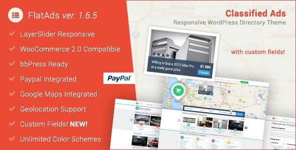 FlatAds v1.9- Classified Ads WordPress Theme