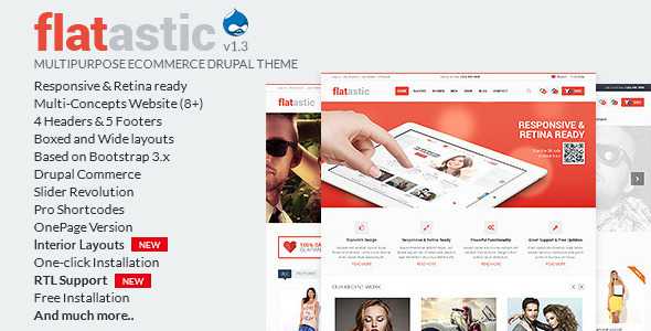 Flatastic - Multipurpose eCommerce Drupal Theme