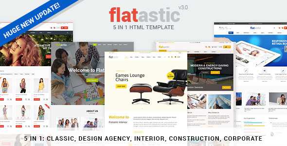 Flatastic v3.0 - Premium Versatile HTML Template