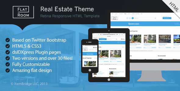 FlatRoom - Responsive Real Estate HTML Template