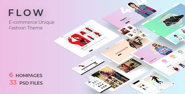 Flow v1.0 - Clean, Minimal Store PSD Template
