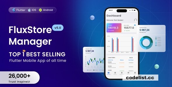 FluxStore Manager v5.6 - Vendor and Admin Flutter App for Woocommerce