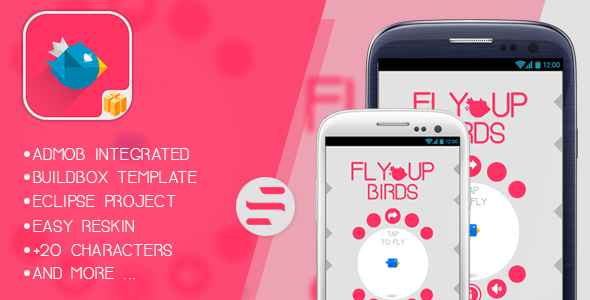 Fly Up Birds - Buildbox Game - Template Included + Android Eclipse Project