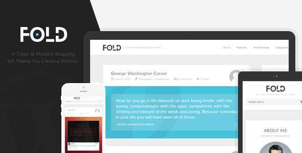 Fold - Themeforest Clean & Flat Wordpress Blog Theme