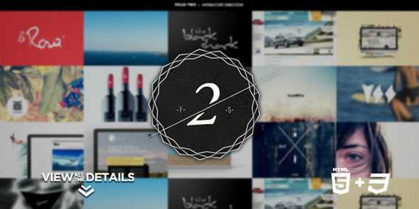 Folio Two - Portfolio for creative pros Themeforest HTML