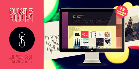 Themeforest Folio Nº1 - One page creative portfolio