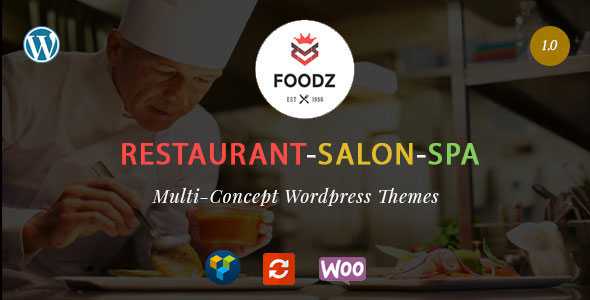 Foodz - Restaurant, Spa & Salon Wordpress Theme