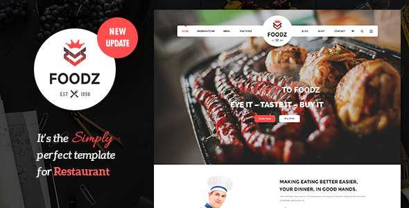 Foodz v3.0.4 - Restaurant, Spa & Salon Joomla Template