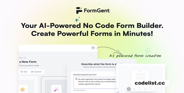 FormGent Pro v1.0.1 - Next Generation AI Form Builder in WordPress