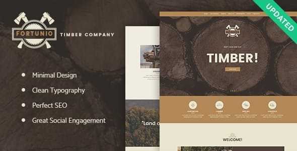 Fortunio v1.2.1 - Timber / Forestry / Wood Manufacture WordPress Theme