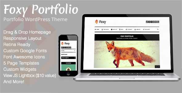 Foxy v1.3 - Portfolio Responsive Wordpress Theme