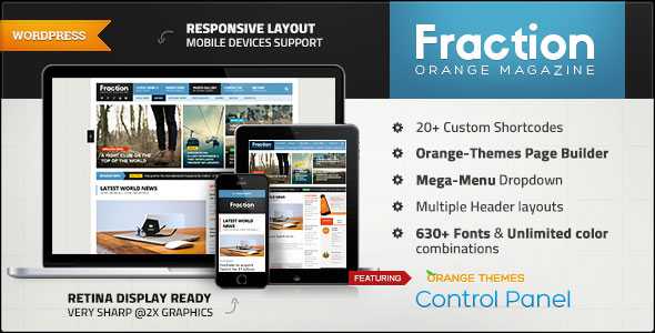 Fraction - Themeforest Multipurpose News, Magazine Theme
