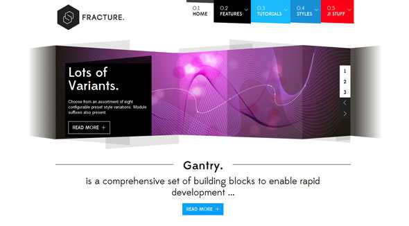 Fracture - RocketTheme Joomla Template