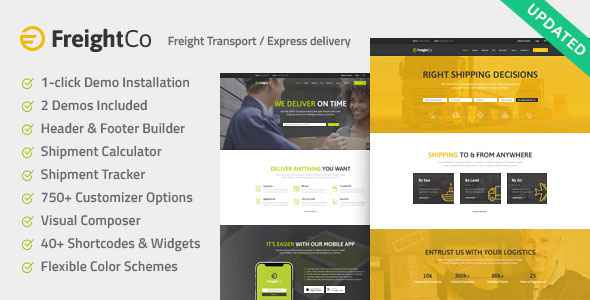 FreightCo v1.1.2 - Transportation & Warehousing Theme