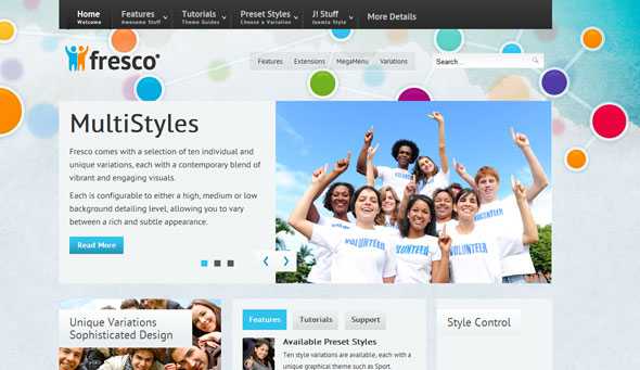 Fresco V1.1 RocketTheme Joomla 2.5 Template