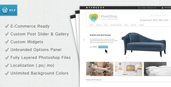 FRESHSHOP - A WORDPRESS E-COMMERCE THEMEFOREST THEME