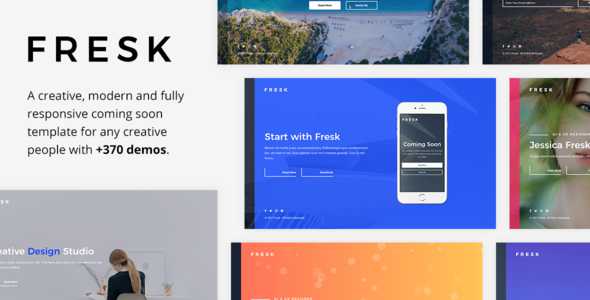 Fresk v1.0.1 - Creative Coming Soon Template