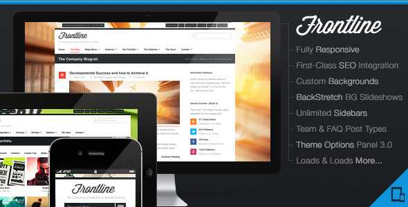 Frontline: Themeforest Responsive Business/Agency WP Theme