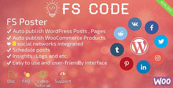 FS Poster v1.8 - WordPress auto poster & scheduler