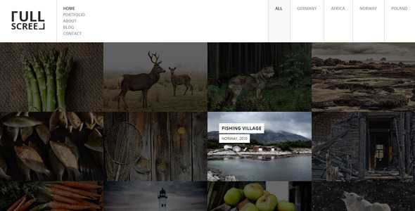 Fullscreen v1.3 - Photography Portfolio Drupal Theme