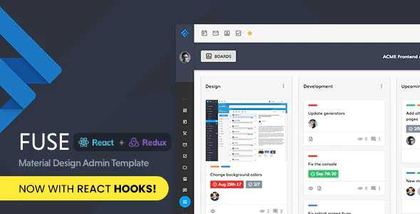 Fuse v3.0.0 - React Redux Material Design Admin Template