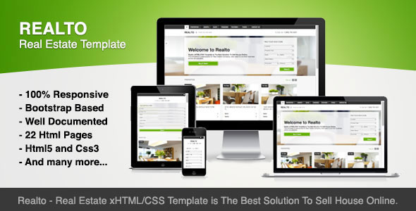 Realto - Real Estate Template - Bootstrap Based