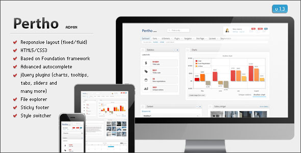 Pertho Themeforest Admin Premium Template