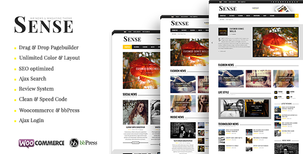 SENSE V4.1 - RESPONSIVE BLOG MAGAZINE & NEWS THEME