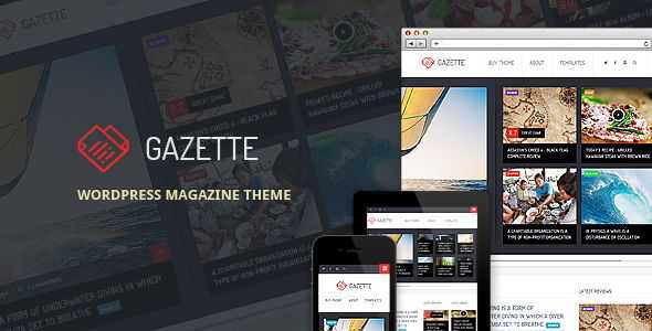 Gazette v.1.0.2 - Themeforest WordPress Magazine Theme