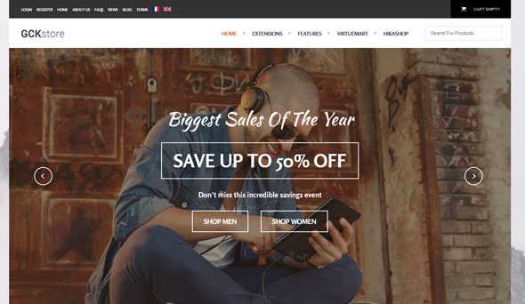 GCK Store - Shape5 Premium Joomla Template
