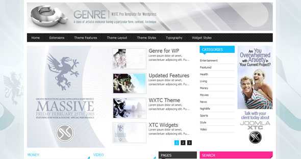 Genre - Joomlaxtc Wordpress Theme