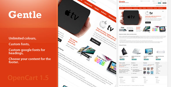 GENTLE - PREMIUM OPENCART THEMEFOREST TEMPLATE