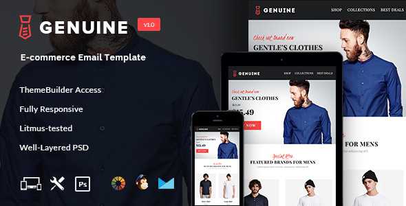 Genuine - E-commerce E-newsletter + Builder Access