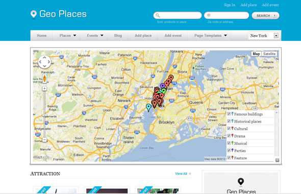 Geo Places v4.2.2 - Templatic Premium Wordpress Theme