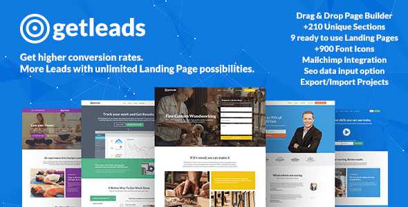 Getleads v1.5.5 - Landing Page Pack with Page Builder